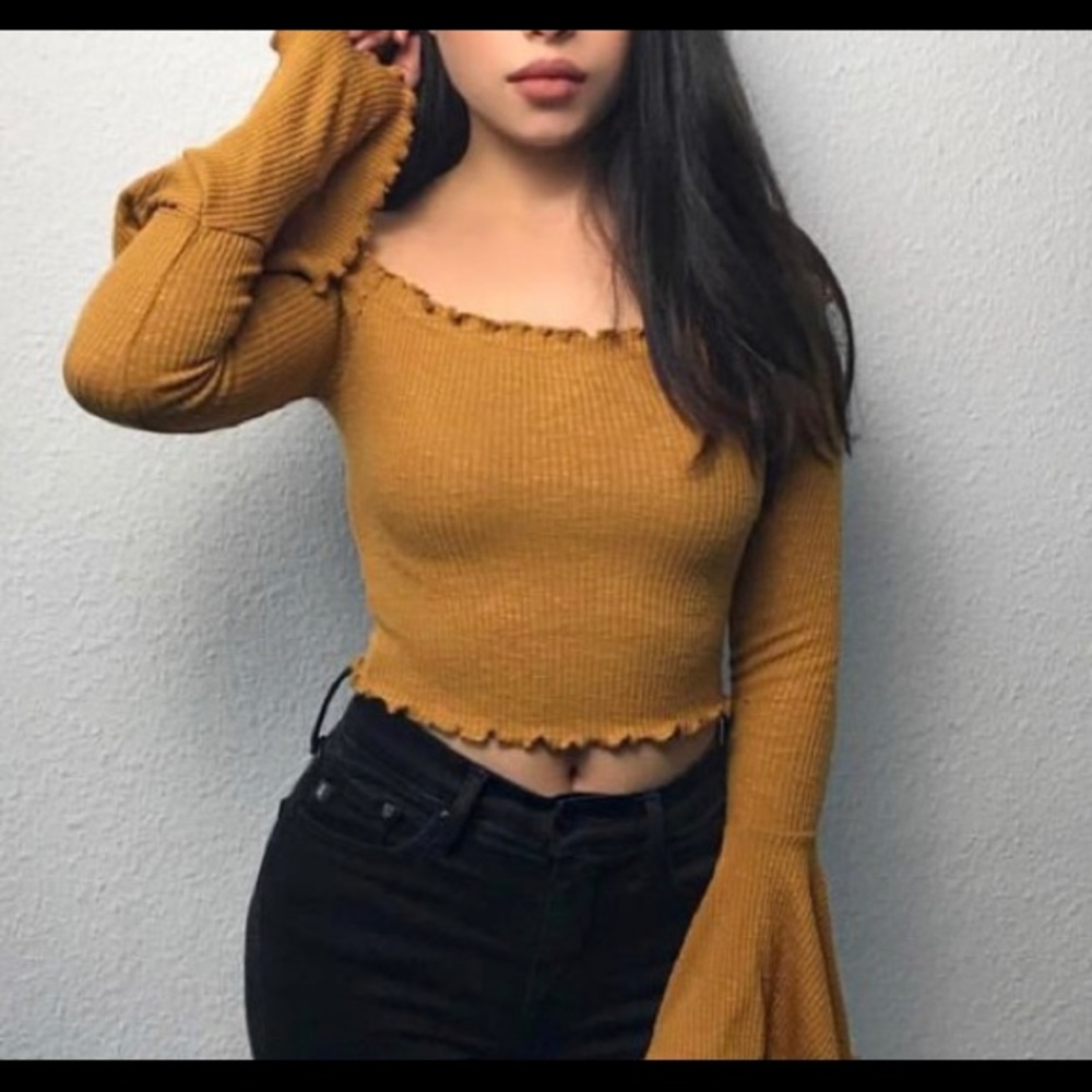 Off the shoulder crop top